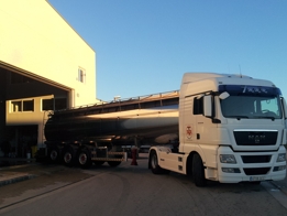 Transports de l'entreprise de produits à Burgos